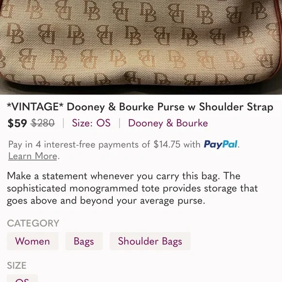 Dooney & Bourke Satchel with Shoulder Strap - Picture 12 of 12